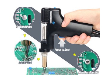 Station de soudage et dessoudage 4 en 1 avec Pistolet à air chaud à ventouse/ Stylo aspirateur, Modèle WEP-948-II