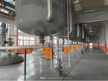 Machine à glace en flocons de 120 tonnes dans la province de Shandong