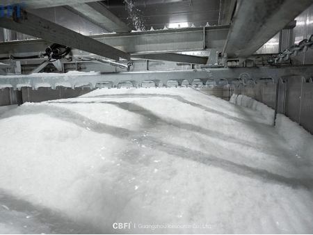 Machine à glace en flocons de 120 tonnes dans la province de Shandong