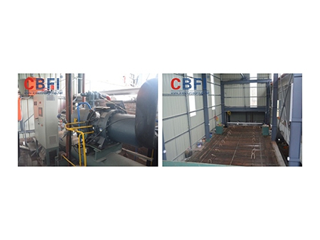 Machine à blocs de glace d'eau salée de 20 tonnes pour un client de Zhaoqing en 2014