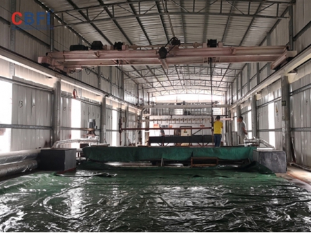 Système de fabrication de glace saumâtre de 40 tonnes pour un client à Jiangmen