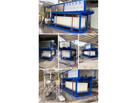 Machine à blocs de glace à refroidissement direct de 5 tonnes pour un client de Guizhou en 2021