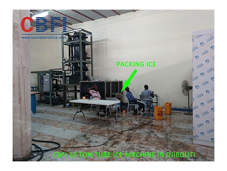 Usine de fabrication de glace en tube de 10 tonnes de CBFI à Djibouti