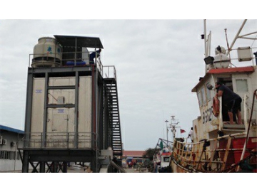 Mozambique--Système automatique de stockage de glace Type Ratissage de glace écaille 40T