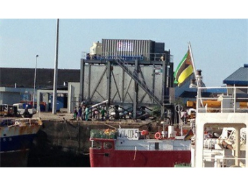 Mozambique--Système automatique de stockage de glace Type Ratissage de glace écaille 40T