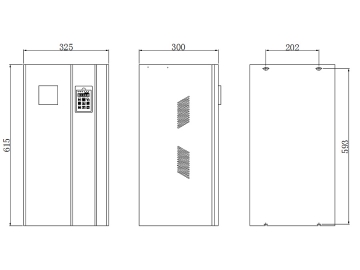 Source de Puissance de Chauffage par Induction de 40 à 80kW (générateur ou convertisseur mural)