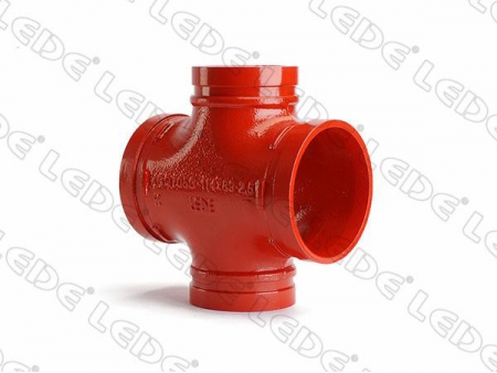 Raccord en croix, rainuré réduit / Raccord distributeur Té