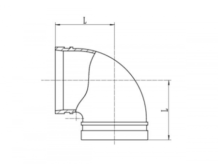Raccord rainuré coudé 90° / Raccord coudé 90° / Coude 90° rainuré