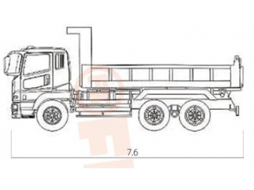Camions bennes / Camion à benne basculante, FK6-160T