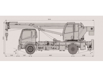 Camion grue / Grue mobile / Grue mobile sur camion, FK-08T