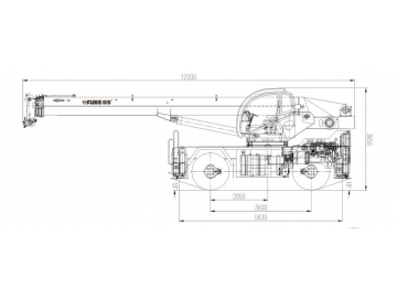 Grue tout-terrain / Automotrices lentes tout terrain / Grues automotrices lentes, FK-250Y
