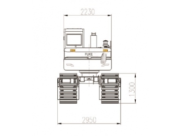 Pelle amphibie / Pelle flottante / Excavatrice amphibie, FK80-9C