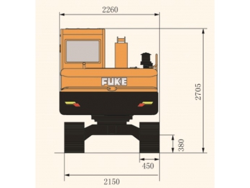 Pelle sur chenilles / Pelle hydraulique sur chenilles / Pelleteuse sur chenilles, FK80-9