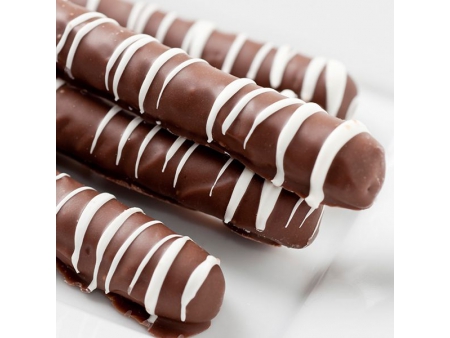 Ligne d'enrobage du chocolat