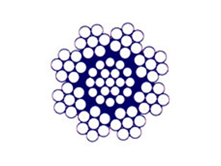 Câble acier galvanisé 8X7, câble acier compacté