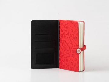 Carnet en cuir PU avec boucle magnétique / Bloc-notes à boucle magnétique