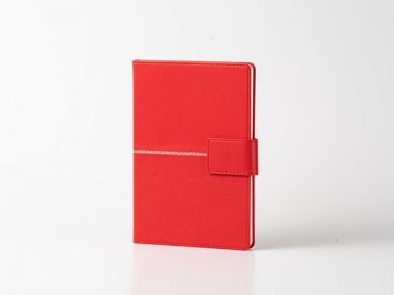 Carnet en cuir PU avec boucle magnétique / Bloc-notes à boucle magnétique