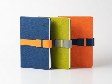 Carnet en cuir PU avec boucle magnétique / Bloc-notes à boucle magnétique