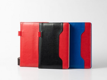 Carnet en cuir patchwork / Carnet patchwork / Bloc-notes en cuir