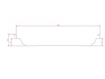 Profileuse pour panneaux de toiture à loquet de verrouillage YC65-470