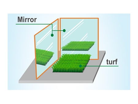 Gazon artificiel frais Gazon artificiel dont la température de surface est plus fraîche