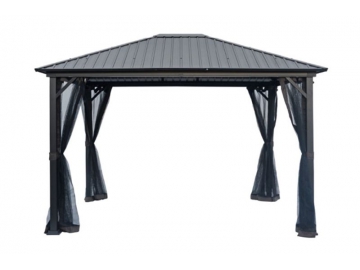 Gazebo à toit rigide 10' x 12', en acier galvanisé