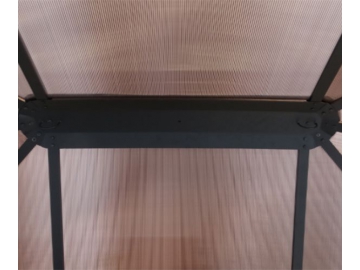 Gazebo à toit rigide 13' x 10', avec toit en polycarbonate
