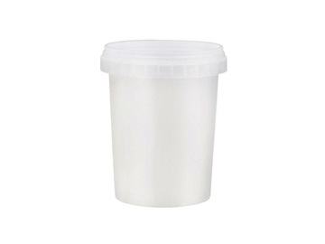 Seau en plastique IML avec couvercle 600ml, CX039D