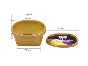 Boîte IML avec couvercle 70ml, récipient pour crème glacée, CX005