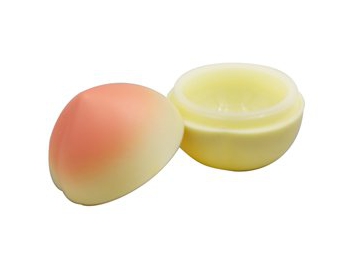 Contenant IML avec couvercle 60ml, Récipient en forme de pêche CX088