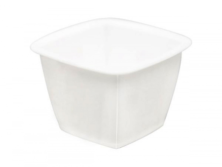 Contenant IML en plastique 55ml, couleur blanche, CX046
