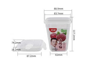 Gobelet à portion IML avec couvercle 380ml, CX082