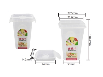 Gobelet à portion IML avec couvercle 380ml, CX083
