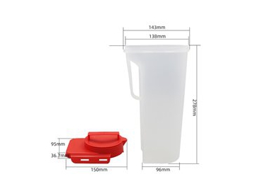 Gobelet à portion IML avec couvercle 2000ml, CX084