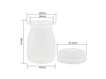 Boîtes IML en plastique avec couvercle 90ml, CX006A