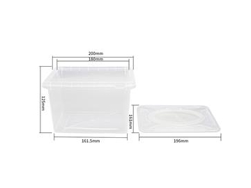 Boîte en plastique IML 2900ml avec couvercle, CX116