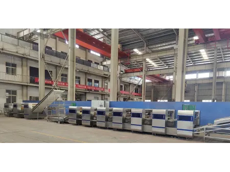 Laminoir industriel, en continu pour pâte