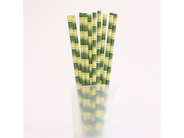 Paille droite en carton