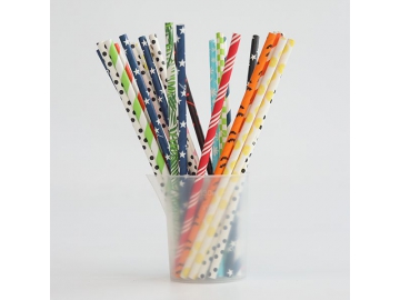 Paille droite en carton