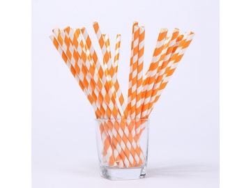 Paille droite en carton