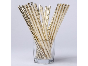Paille droite en carton