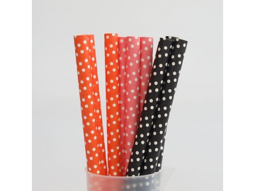 Paille droite en carton