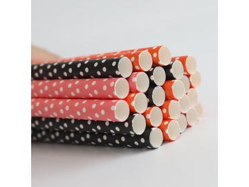 Paille droite en carton
