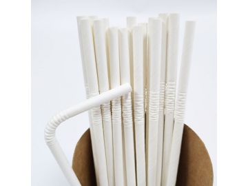 Paille pliable en carton / Paille flexible en carton
