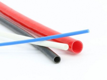 Tuyau en caoutchouc de silicone tressé / Gaine tressée fibre de verre enduite de silicone