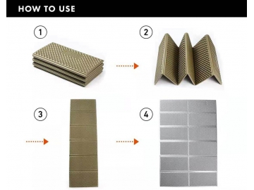 Tapis de couchage en mousse IXPE / Tapis de couchage en caisse à œufs en mousse / Matelas en mousse à alvéoles IXPE (2 Personnes)