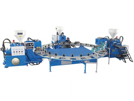 Machine de moulage par injection pour semelles tricolores, EC320R/EC324R