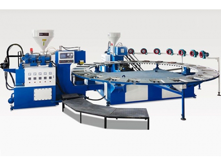 Machine de moulage par injection pour sandales bicolores, EB224Q