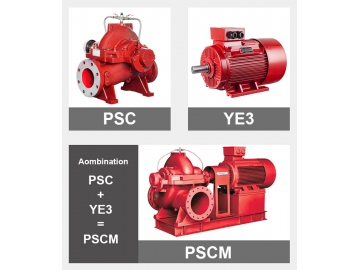Pompe à incendie à double aspiration Série PSCMF