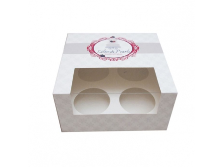 Boîte à cupcakes en carton, Boîte en papier imprimée personnalisée